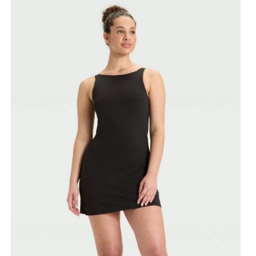 All in Motion Halter Knit Active Dress Shorts in Black Size XL Tennis Sporty